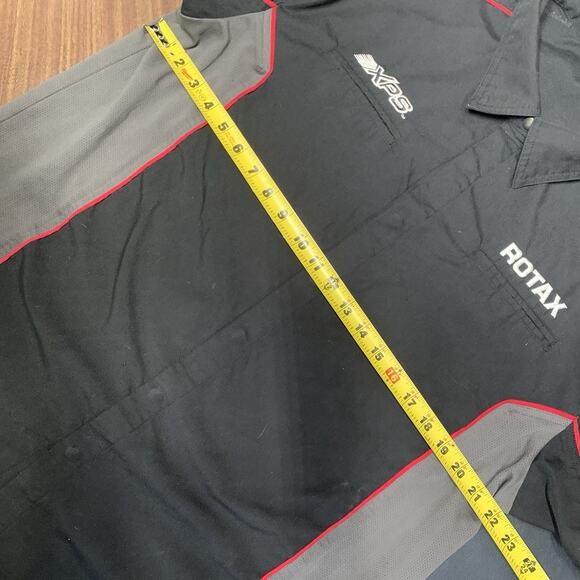 Vintage Ski-Doo Shirt Mens XL Black Gray Y2K Racing Team Work Shop Snap Up. G2 - Picture 9 of 10